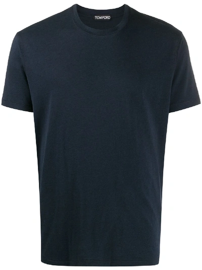 Shop Tom Ford Classic T-shirt In Blue