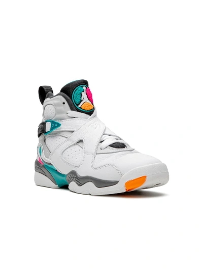 Shop Jordan Air  8 Retro Sneakers In White