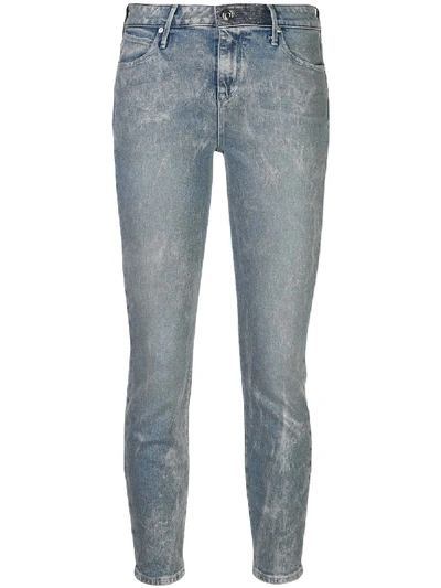 Shop Rta Madrid Cropped Jeans In Blue