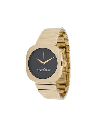 Shop Marc Jacobs Watches The Cushion Watch In Gold
