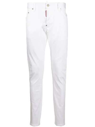 Shop Dsquared2 Mid-rise Regular Fit Jeans In White