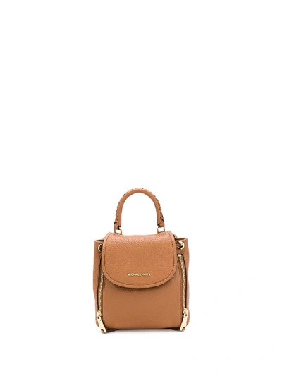 Shop Michael Michael Kors Viv Extra-small Backpack In Brown