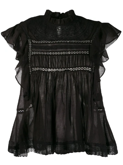 Shop Isabel Marant Étoile Sleevless Vivia Top In Black