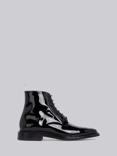 Shop Thom Browne Soft Leather Blucher Boot In Black