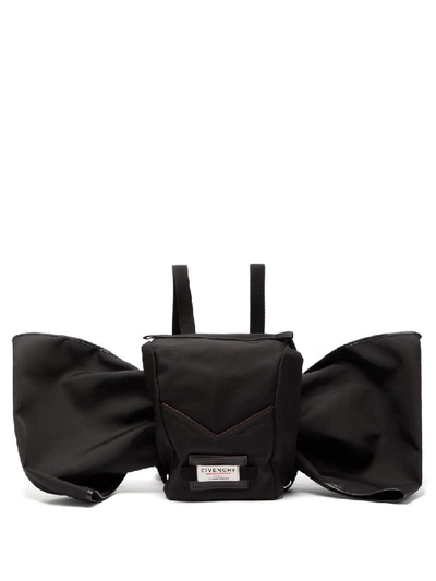 Shop Givenchy Downtown Bow-embellished Backpack In Black