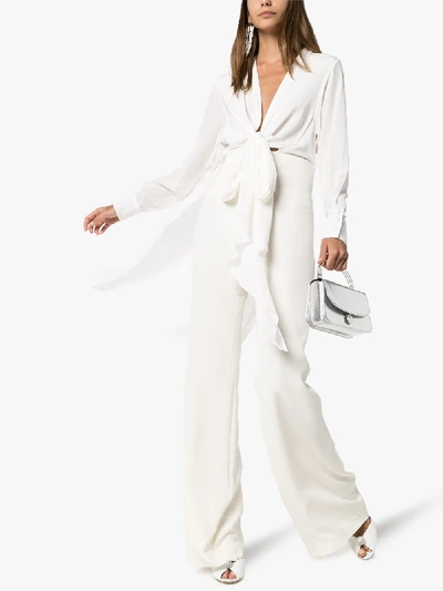 Shop Silvia Tcherassi 'heidy' Jumpsuit Mit Gürtel In White