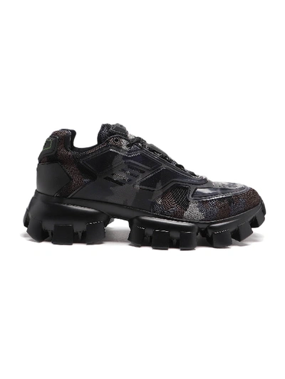 Shop Prada Cloudbust Thunder Sneaker In Fumo