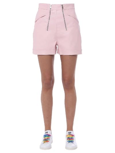 Shop Stella Mccartney Shorts With Zip In Rosa