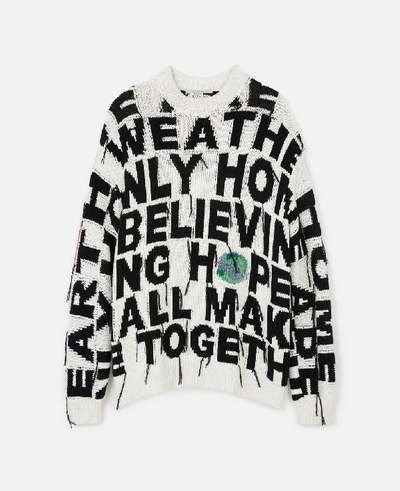 Shop Stella Mccartney Multicolour "we Are The Weather" Jumper Watw Capsule In Multicolor