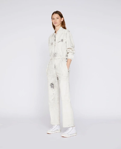 Shop Stella Mccartney White Denim Jumpsuit