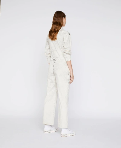 Shop Stella Mccartney White Denim Jumpsuit