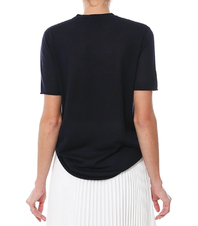 Shop Joseph Cashair Short Sleeve Tee In Navy In Blue