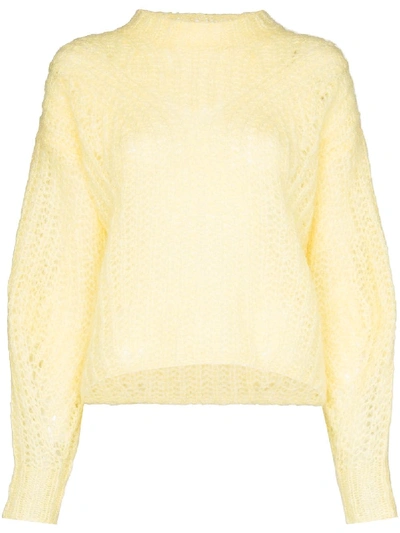 Shop Isabel Marant Inko Knit Jumper In Yellow
