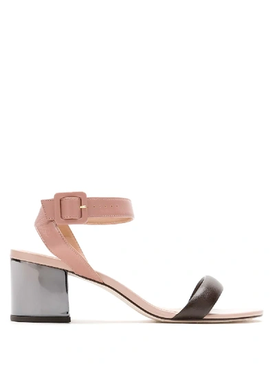 Shop Egrey Block-heeled Sandals In Pink