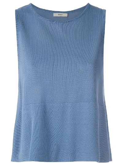 Shop Egrey Firenze Knit Tank In Blue