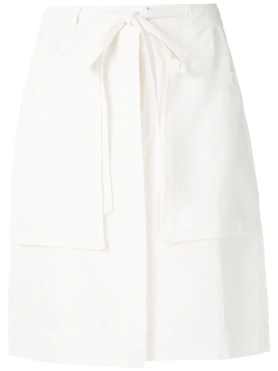 Shop Egrey Kate Straight Skirt In White