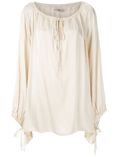 Shop Egrey Satine Long Sleeves Blouse In Neutrals