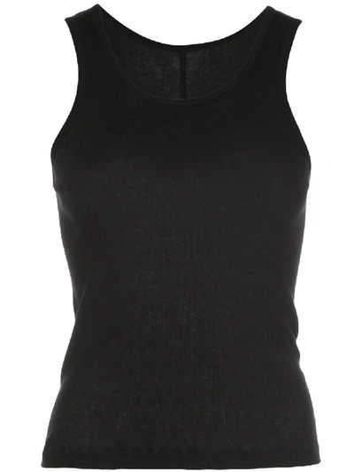 Wardrobe.nyc Release 04 Ribbed Tank Top In Black