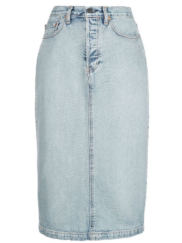 Wardrobe.nyc Release 04 Midi Denim Skirt In Blue | ModeSens