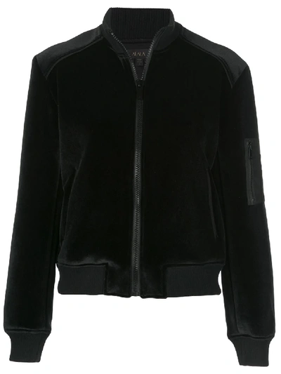 Shop Alala Fitted Bomber Jacket In Black