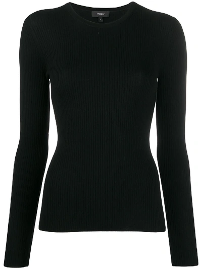 Shop Theory Ribbed Jumper In Black