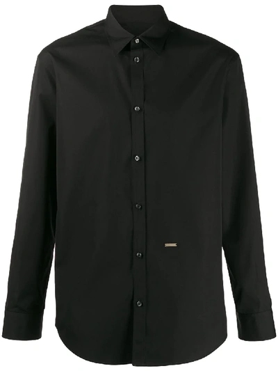 Shop Dsquared2 Formal Button-up Shirt In Black