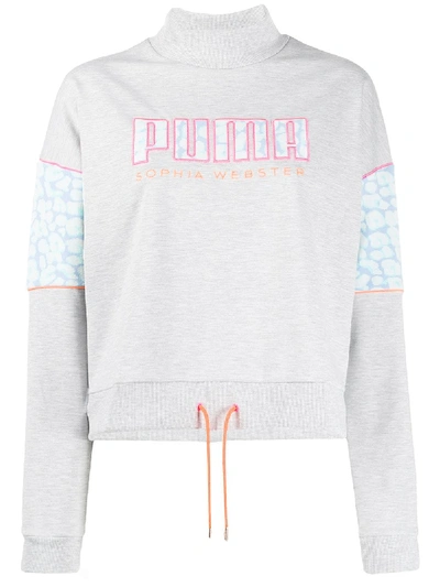 Shop Puma X Sophia Webster Sweatshirt In Grey