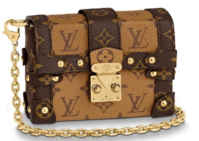 Pre-owned Louis Vuitton Essential Trunk Monogram Reverse Brown