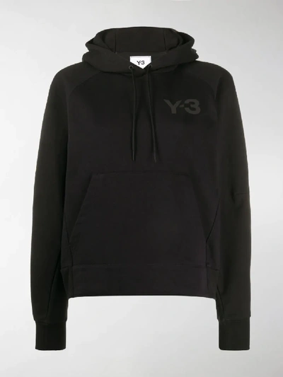 Shop Y-3 Regular-fit Hoodie In Black
