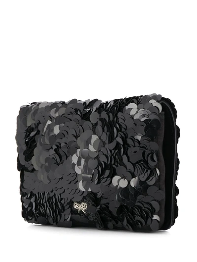 Shop Anya Hindmarch Walkers Barbeque Clutch In Black