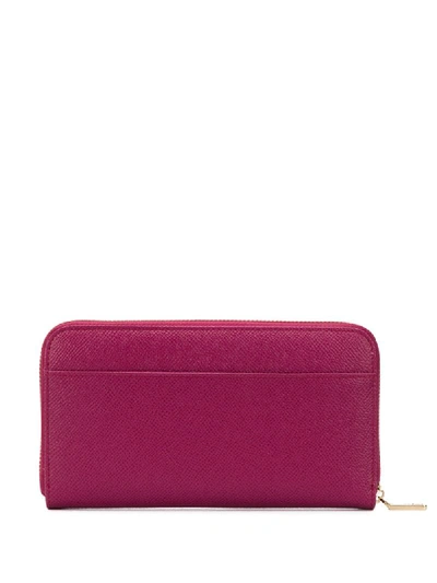 Shop Dolce & Gabbana Large Crystal-embellished Wallet In Pink