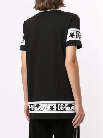 Shop Dolce & Gabbana Millennials Star Printed T-shirt In Black