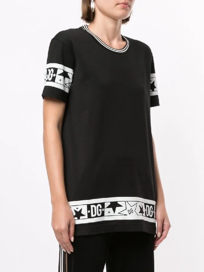 Shop Dolce & Gabbana Millennials Star Printed T-shirt In Black