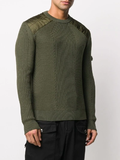 PRADA PADDED SHOULDERS KNITTED JUMPER 