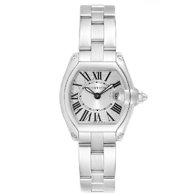 Shop Cartier Roadster Small Model Steel Quartz Ladies Watch W62016v3 In Not Applicable