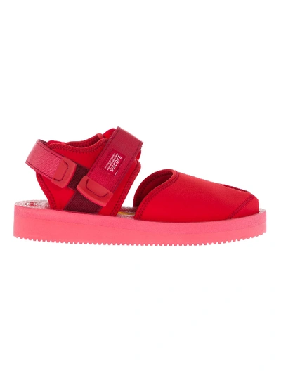 Shop Suicoke Bita-v Sandals In Red