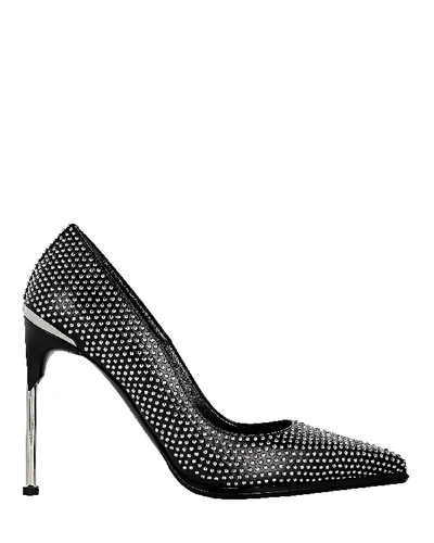 Shop Alexander Mcqueen Studded Leather Pumps In Black