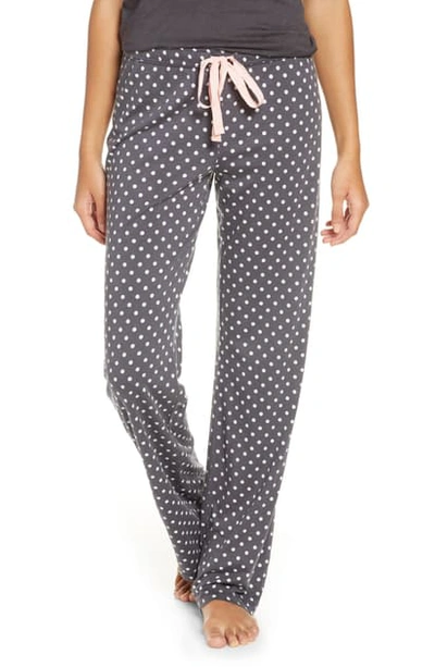 Shop Pj Salvage Polka Dot Pajama Pants In Charcoal