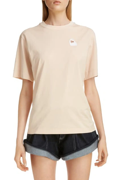 Shop Chloé Logo Graphic Tee In Misty Rose
