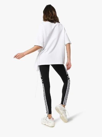 Shop Adidas X Jkoo Adidas X J Koo X J Koo Asymmetric Ruffled T-shirt In White