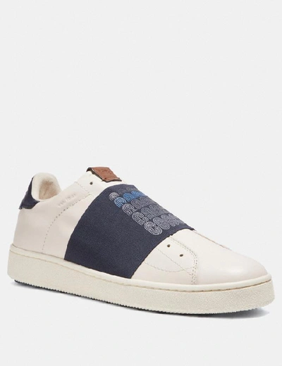 Shop Coach C101 Banded Strap Sneaker - Men's In Navy
