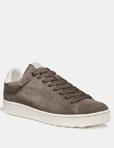 Shop Coach C101 Lowtop-sneaker In Heather Grey