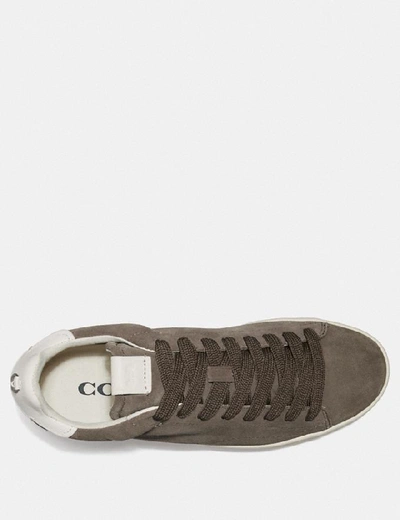 Shop Coach C101 Lowtop-sneaker In Heather Grey