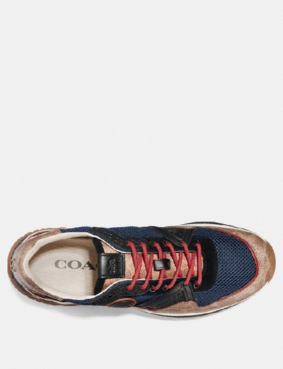 Shop Coach C143 Runner With  Patch In Color<lsn_delimiter>blue/multi