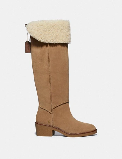 Shop Coach Janelle Boot In Peanut/natural