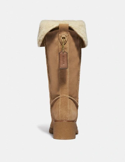 Shop Coach Janelle Boot In Peanut/natural