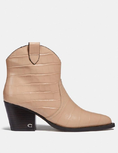 Shop Coach Paige Western Bootie - Women's In Beechwood