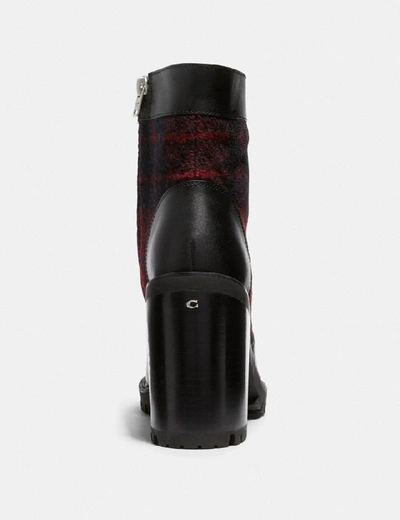 Shop Coach Hedy Bootie In Red/black