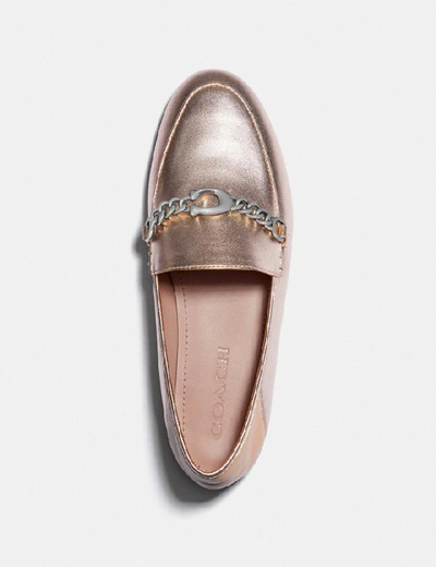 Shop Coach Helena Loafer In Color<lsn_delimiter>platinum Champagne