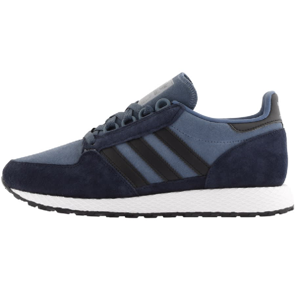 adidas blue forest grove trainers